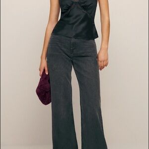 Reformation Monica Silk Top